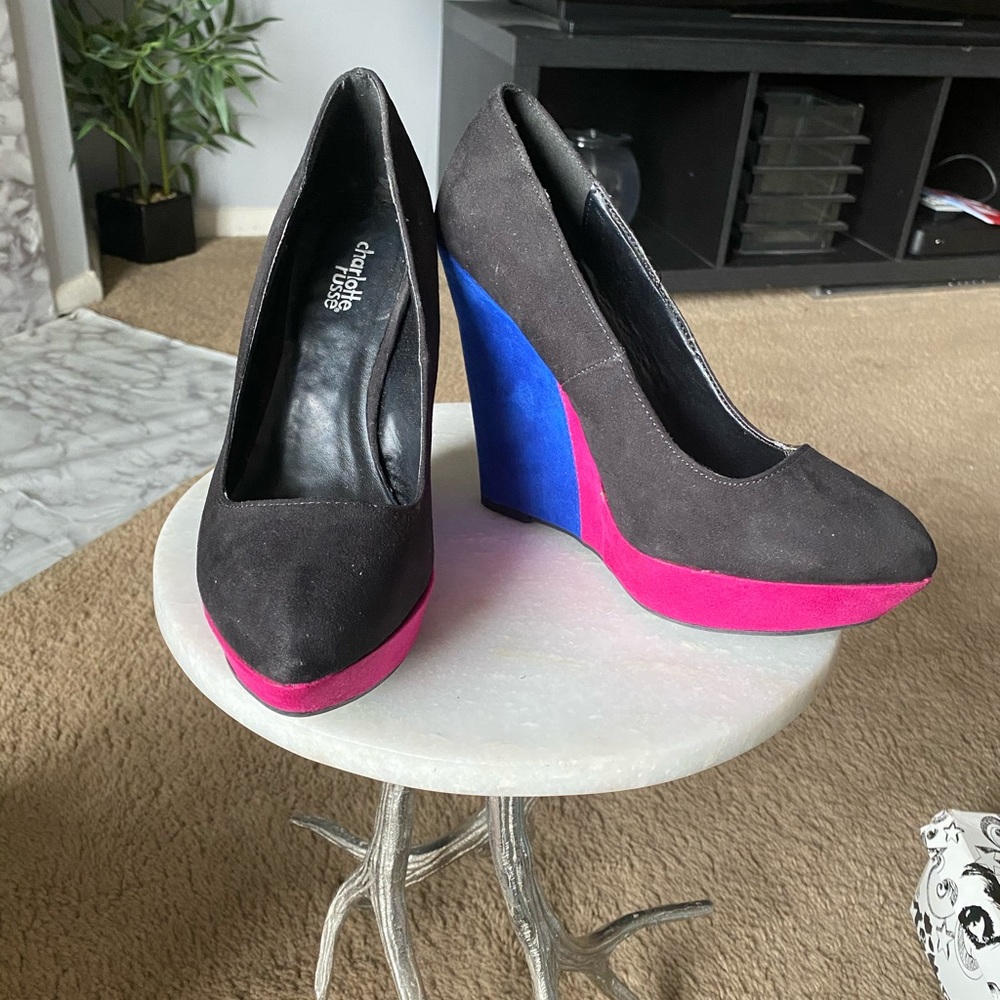 Multi color wedge heel - Picture 2 of 2